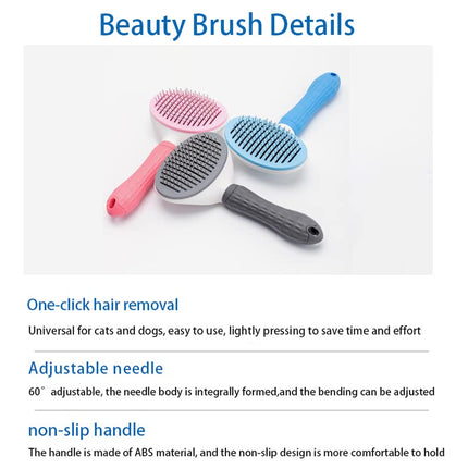 Multi-Purpose Pet Grooming Brush for Dogs & Cats