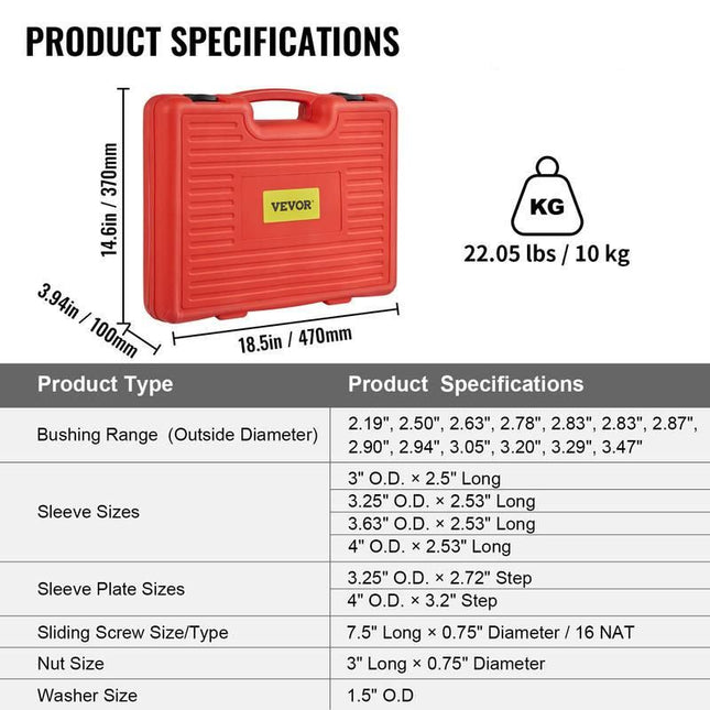 23-Piece FWD Bearing Puller Kit - Wnkrs