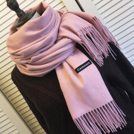 Women's Cashmere Scarf with Tassel - Wnkrs