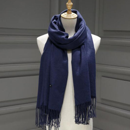 Women's Cashmere Scarf with Tassel - Wnkrs