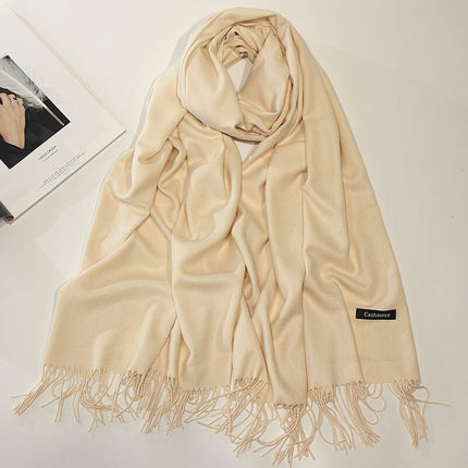 Women's Cashmere Scarf with Tassel - Wnkrs