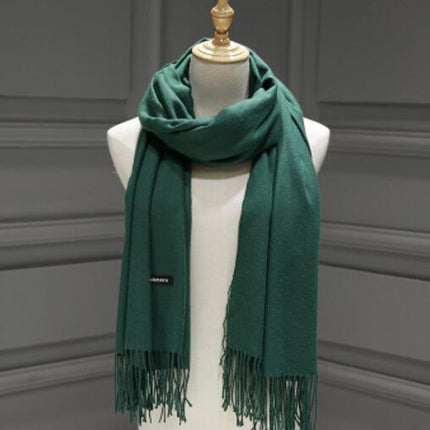 Women's Cashmere Scarf with Tassel - Wnkrs