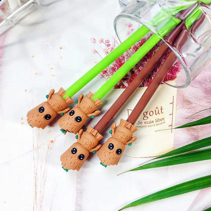 20pcs Lovely Cartoon Black Tree Man Neutral Pens - Wnkrs