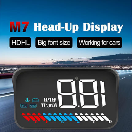 Affichage tête haute M7 GPS OBD2 HUD