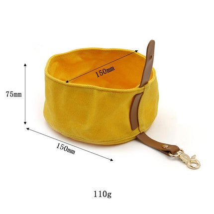 Cuenco de lona impermeable y plegable para perros de 1000 ml