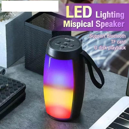 Wireless Bluetooth Speaker with LED Lights and Powerful Bass - Wnkrs