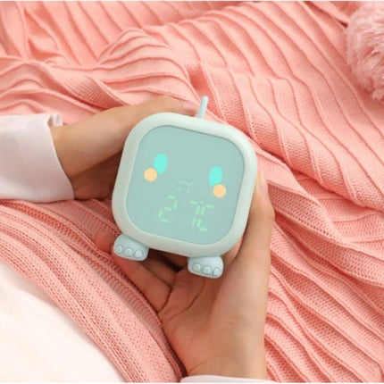 Dinosaur-Themed Kids' Alarm Clock with Voice Control and Night Light - Wnkrs