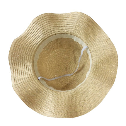 Ribbon Wavy Straw Hat for Kids - Wnkrs