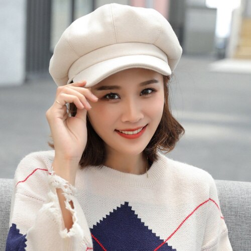 Women's Winter Newsboy Cap - Wnkrs