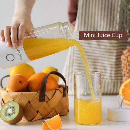 350ml Portable Blender Juicer Electric USB Rechargeable Mixer Smoothie Slushy Cup Fresh Juice Blender Bottle USB Charging Kitchen Gadgets - Wnkrs