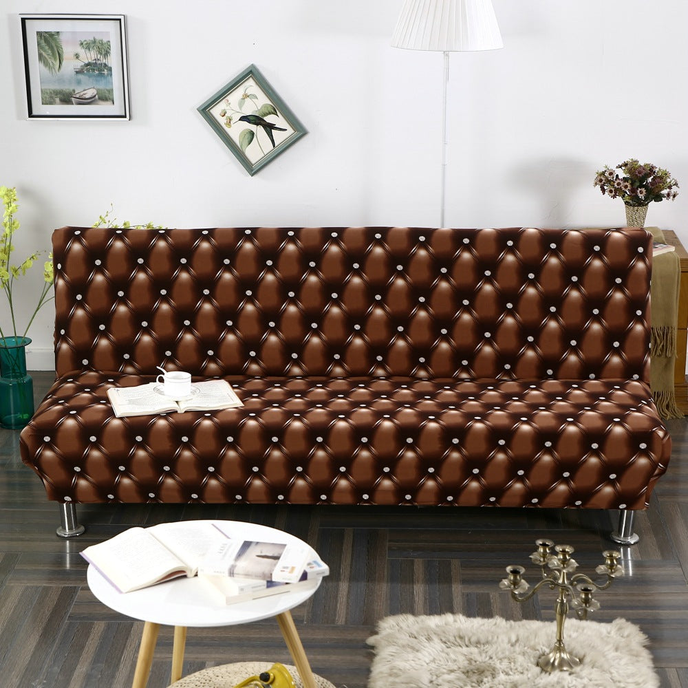 Fully surrounded one-piece sofa cover