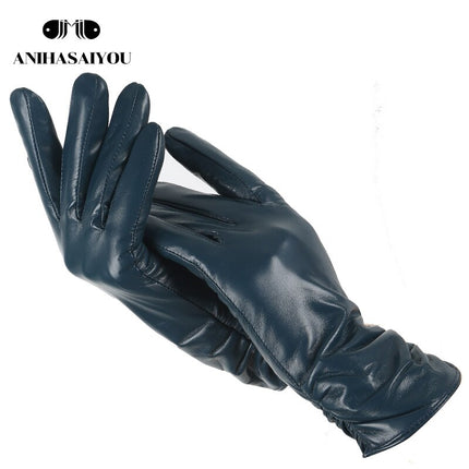 Women's Classic Genuine Leather Gloves - Wnkrs