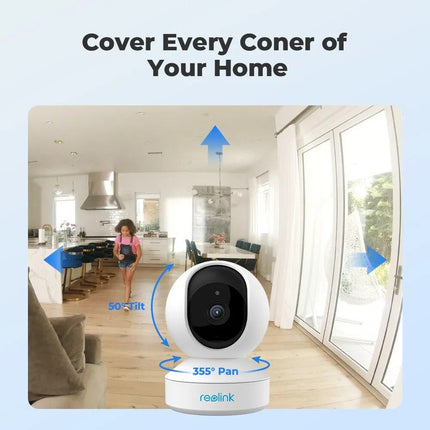 2K 4MP Pan & Tilt WiFi Indoor Camera with 2-Way Audio and AI Detection - Wnkrs