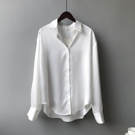 Button Up Elegant Silk Shirt - Wnkrs