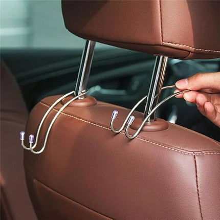 Car Seat Back Metal Hook: Hidden Organizer for Bags & Coats - Wnkrs