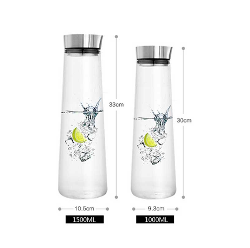 Thick glass juice jug Heat-resistant cold water cup large capacity cold water bottle - Wnkrs