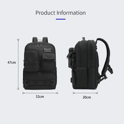 Mochila táctica impermeable para portátil de 17,3"