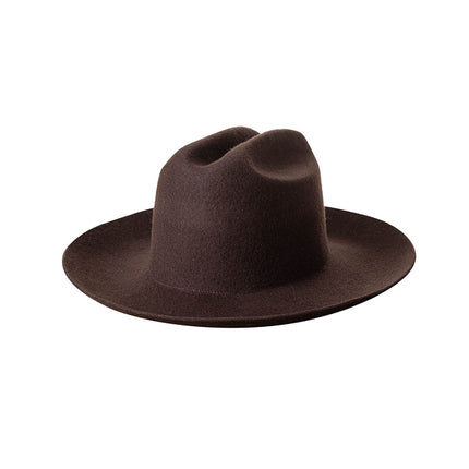 Chapeau de cowboy en laine de luxe pour femme