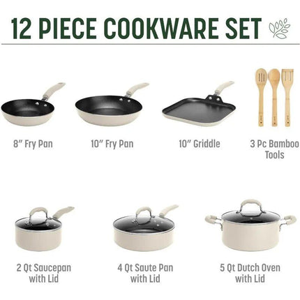 Premium Non-Stick, Diamond Reinforced Cookware Set - Wnkrs