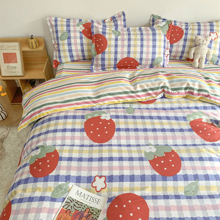 Four Piece Set Of Cute Cartoon Bed Sheets - Wnkrs