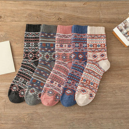 5 Pairs Unisex Thick Warm Socks