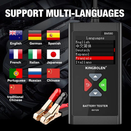 12V 6V Car Battery Tester - Wnkrs