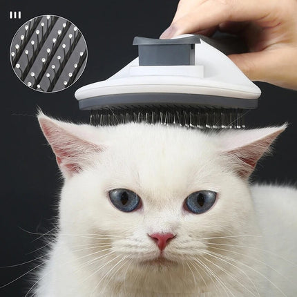 Peigne de toilettage pour animaux de compagnie de luxe - Brosse en acier inoxydable pour chats et chiens