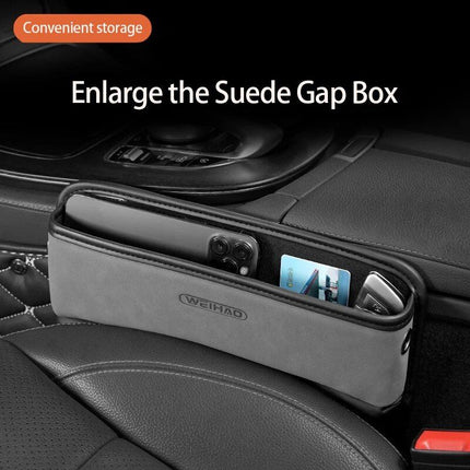 Luxe Car Seat Gap Organizer - PU Leather Storage Crevice Box - Wnkrs