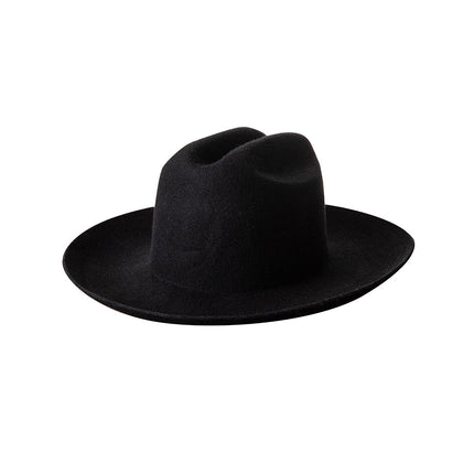 Chapeau de cowboy en laine de luxe pour femme