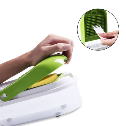 Multifunction Vegetable Slicer shredder with 8 Dicing Blades - Wnkrs