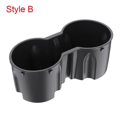 Waterproof Console Double Hole Cup Holder Insert for 2021 Model 3Y - Wnkrs