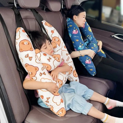 Almohada de viaje para niños con forma de U y adorables animales