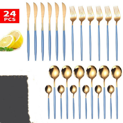 24pcs Luxury Cutlery Set - Wnkrs