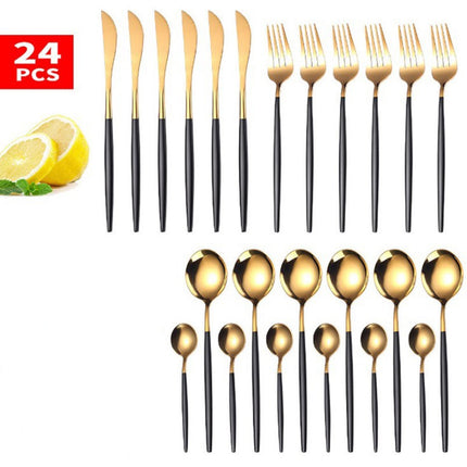 24pcs Luxury Cutlery Set - Wnkrs