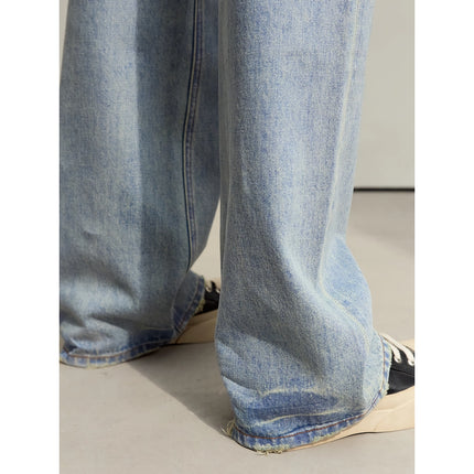 Minimalist Women's Washed Straight Denim Pants