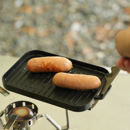 Juego de mini parrillas antiadherentes resistentes al calor para cocinar al aire libre