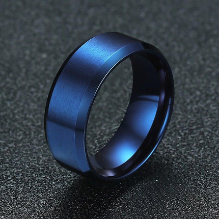 Bague pour hommes à motifs solides