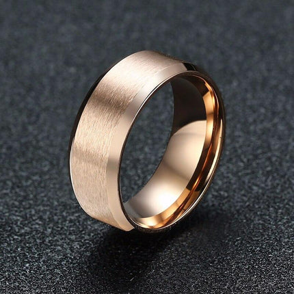 Bague pour hommes à motifs solides