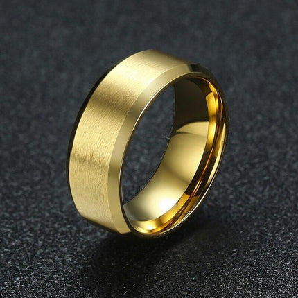 Bague pour hommes à motifs solides