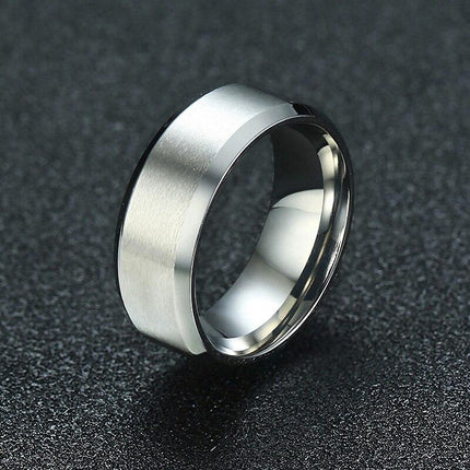 Bague pour hommes à motifs solides