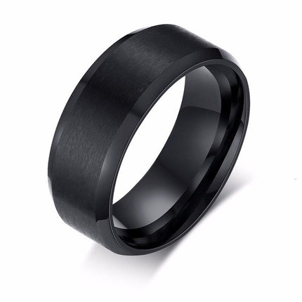 Bague pour hommes à motifs solides