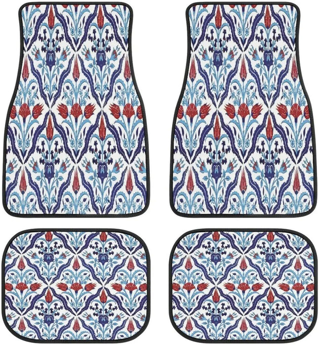 Vintage Persian-Turkish Patterned Car Floor Mats (4-Piece Set) - Wnkrs