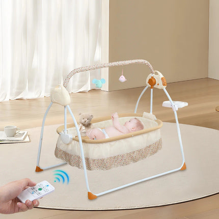 Electric Baby Cradle with Bluetooth, Music & Bouncer - Wnkrs