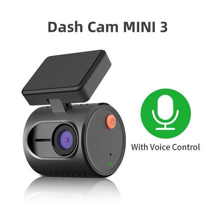 Mini Dash Cam 2K avec commande vocale, vision nocturne, WiFi et moniteur de stationnement