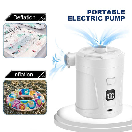 USB Rechargeable Portable Air Pump with 4 Nozzles - Wnkrs