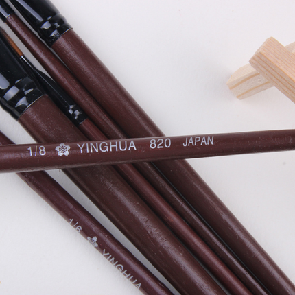 Wooden Handle Oil Paint Brush 6 Pcs Set
