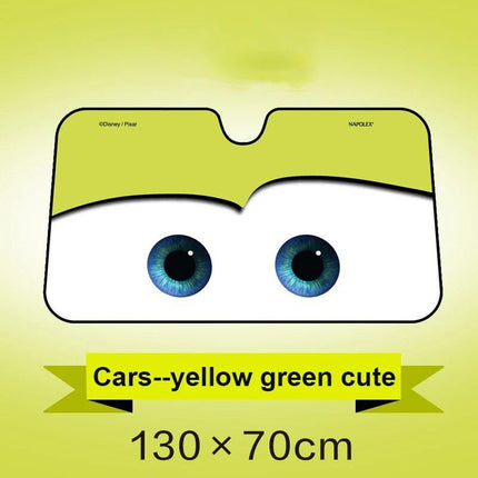 Aluminum Foil Car Sunshade with Heated Eyes Design – Windshield Solar Protector - Wnkrs