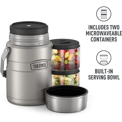 47 Oz Matte Steel Vacuum-Insulated Food Jar - Wnkrs