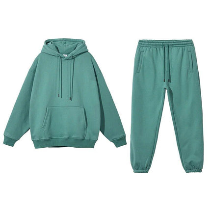 Conjunto de sudadera y pantalón deportivo de polar acogedor