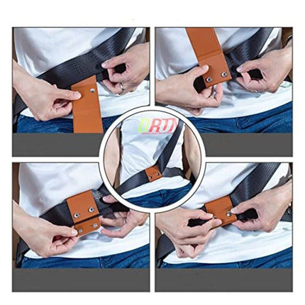 Luxury PU Leather Car Seat Belt Adjuster for Comfort & Safety - Wnkrs